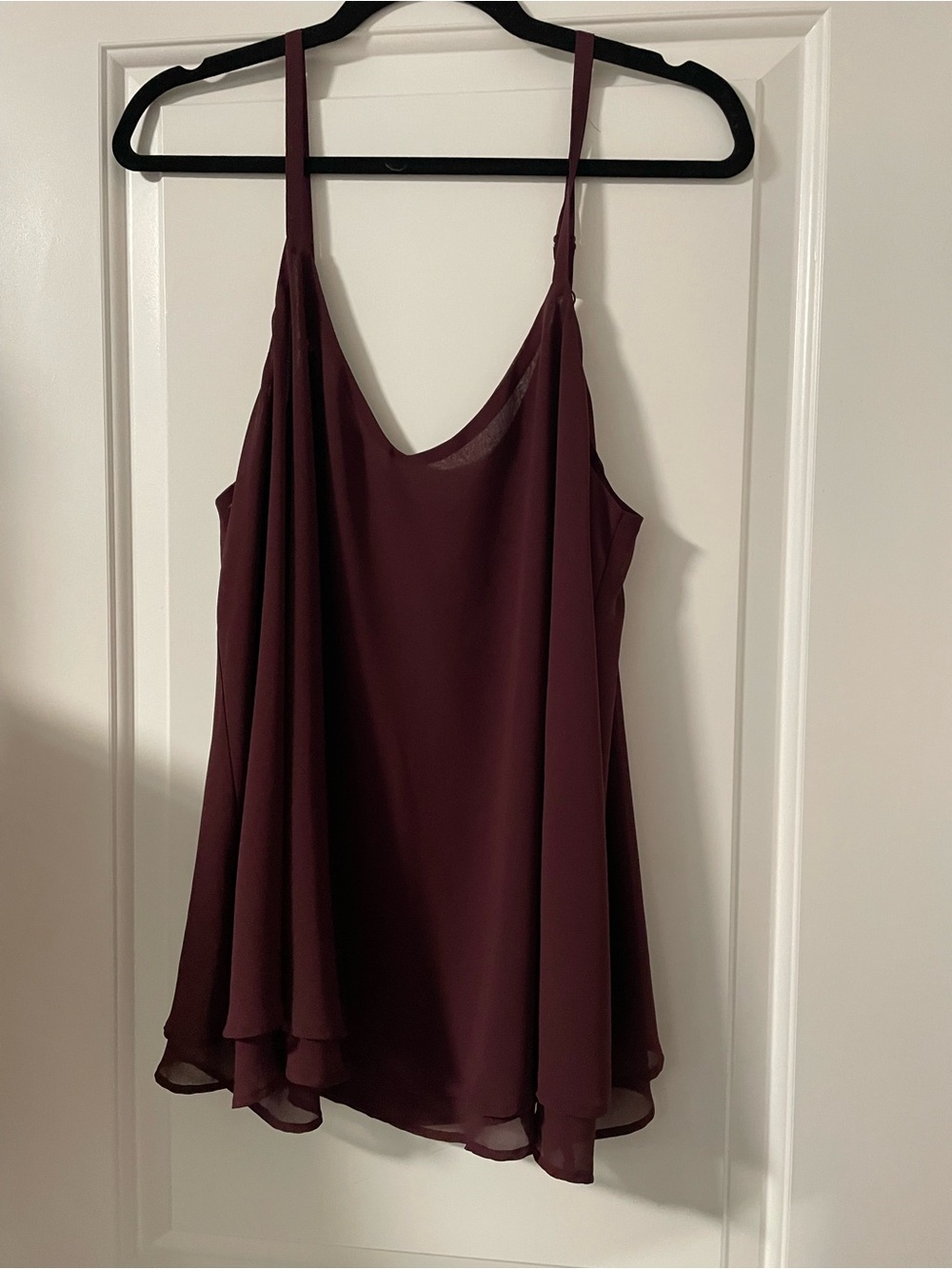 torrid Burgundy Flowy Chiffon Camisole